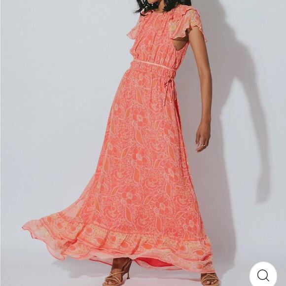 NWT Cleobella Hannah Maxi Dress in Blossom Block Print sz M - Picture 3 of 11
